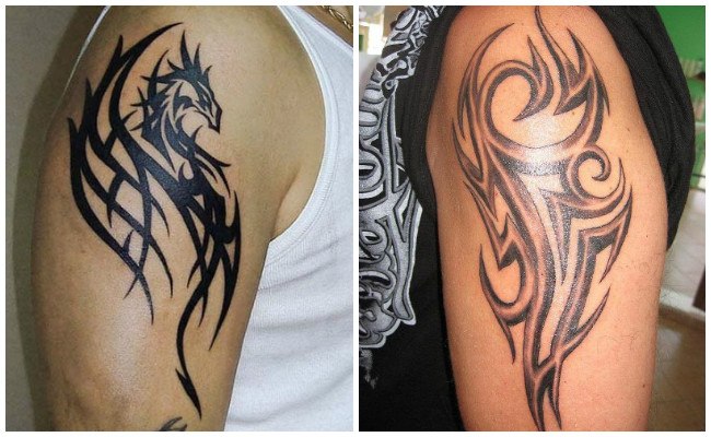 Tatuajes tribales en la espalda