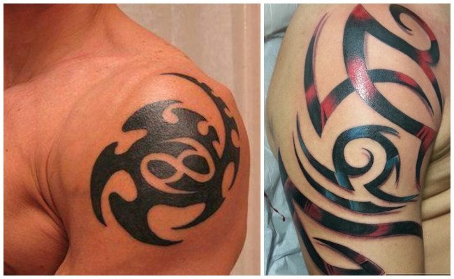 Tatuajes tribales en hombro
