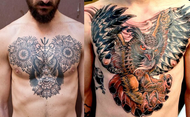 Tatuajes de búhos para hombres