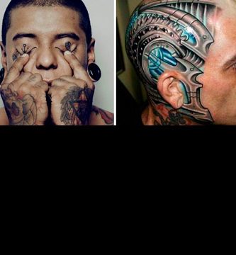 tatuajes en la cara