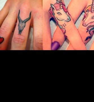 Tatuajes en los dedos