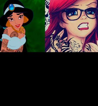 Princesas Disney tatuadas